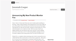 Desktop Screenshot of jeremiahcooper.com